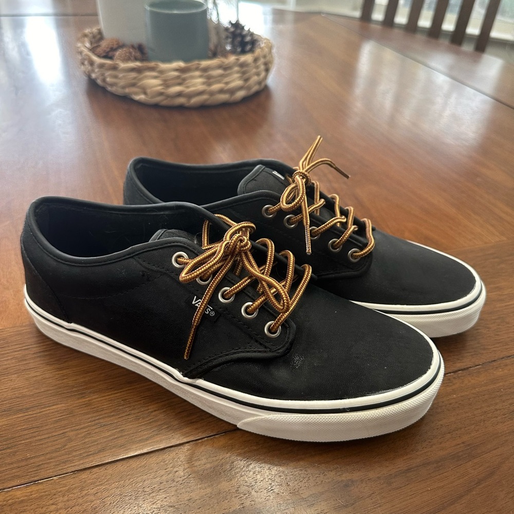 Vans Men's Black leather sneakers